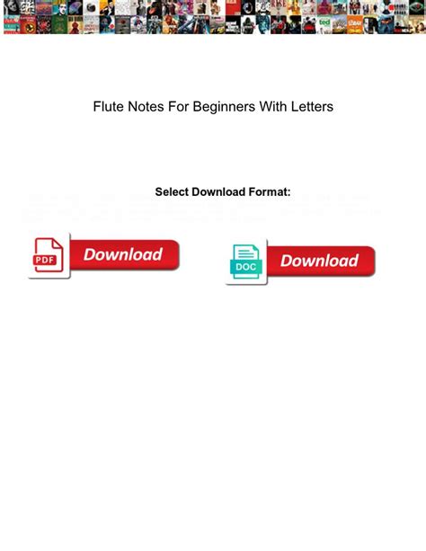 Flute Notes for Beginners with Letters - DocsLib