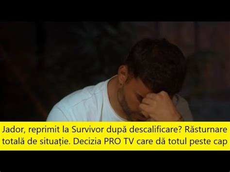 Jador Reprimit La Survivor Dup Descalificare R Sturnare Total De