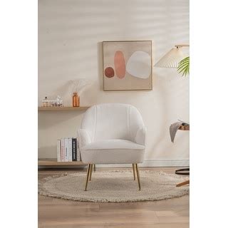 Modern Soft Accent Chair With Gold Legs And Adjustable Legs Bed Bath