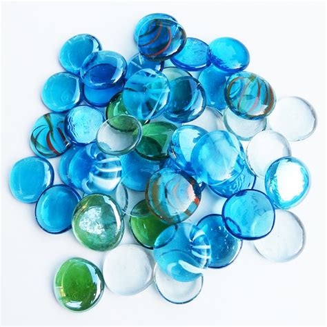 Coloured Glass Pebbles Early Years Direct