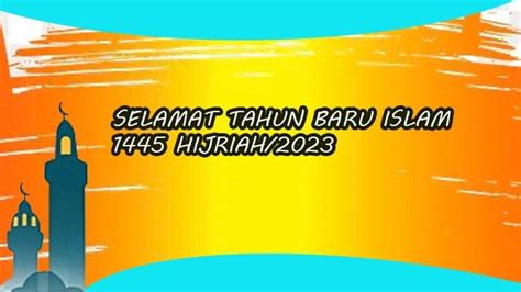 7 Poster Gambar Ucapan Tahun Baru Islam 1445 Hijriah Tahun 2023 ...