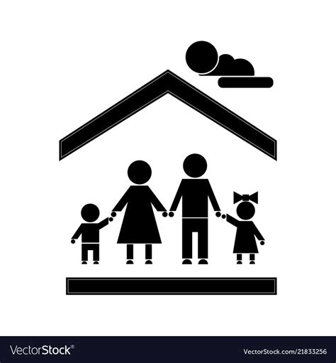 Family stick figure Royalty Free Vector Image - VectorStock