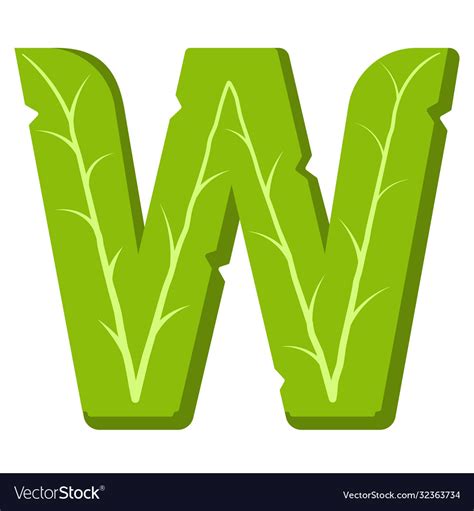 Green Letter W