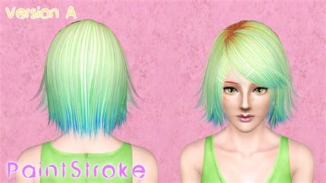 Butterfly 026 Hairstyle Retextured By Katty Sims 3 Hairs