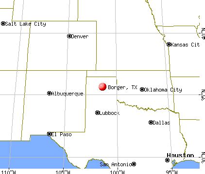 Borger Texas Map