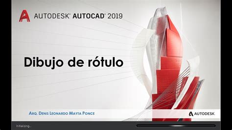 Dibujo de rótulo en Autocad YouTube