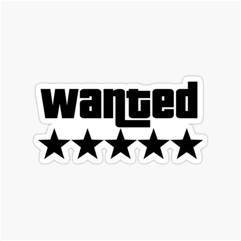 Buy GTA Wanted sticker Online at Best Prices in India - Sticker Press