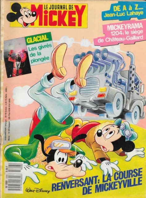 LE JOURNAL DE Mickey Nouvelle Série N1808 Février 1987 BE EUR 4