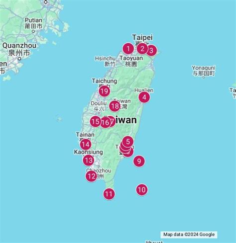 Taiwan - Google My Maps