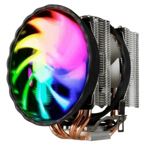 Cooler Para Processador Fan Duplo Rgb Mm Intel E Amd Knup Kp Vr