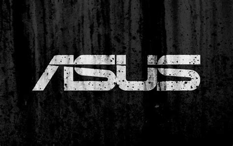 Download wallpapers Asus, 4k, logo, grunge, black backgroud, Asus logo ...