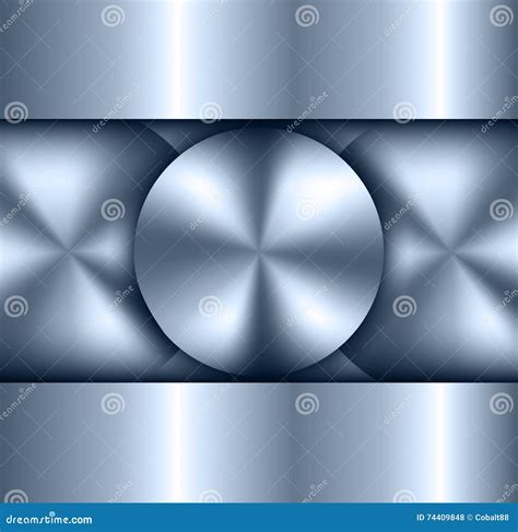 Background Metallic Blue Stock Vector Illustration Of Polished 74409848