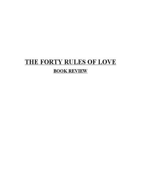 The Forty Rules Of Love Book Review Pdf Rumi Sufism