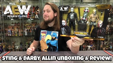 Sting Darby Allin AEW Unrivaled Exclusive Unboxing Review YouTube