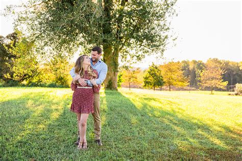 Romantic Golden Hour Engagement Session At The Market At Grelen