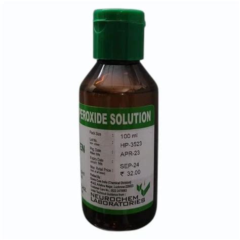 100ml Hydrogen Peroxide Solution At ₹ 15bottle Laboratory Chemicals In Lucknow Id