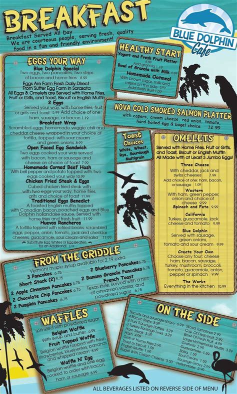 Pin By Rosalie Faso On Places To Eat Dolphin Food Cafe Menu Menu Design