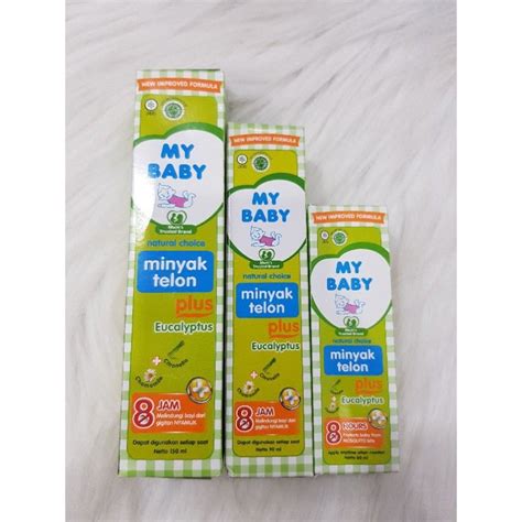 Jual Minyak Telon My Baby Plus Eucalyptus 150ml, 90ml, dan 60ml My Baby ...