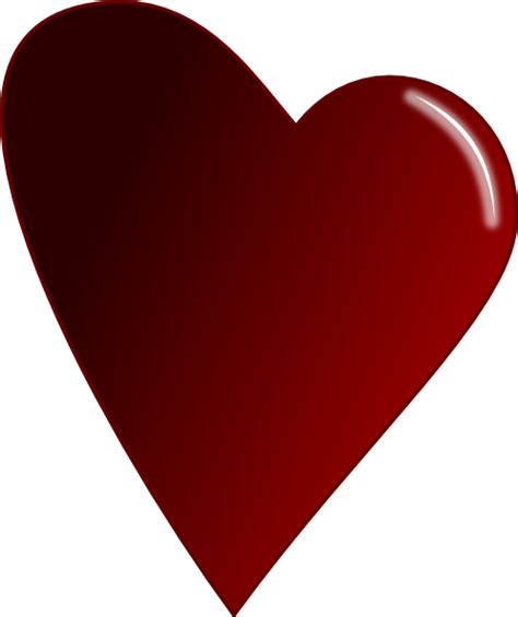 Clip Art Dark Red Hearts Clip Art Library