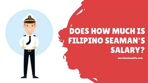 How Much Is Filipino Seaman S Salary Per Month YouTube