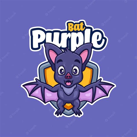 Premium Vector | Purple bat