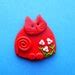 Polymer Clay Red Cat Brooch Pin Or Magnet