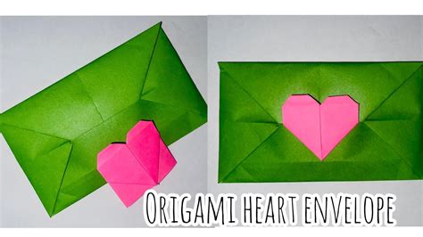 Origami Heart Envelope 💌 Step By Step Removeable Heart Envelope