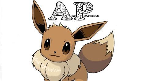 How To Draw Pokemon Eevee Cute Art Pattern Youtube