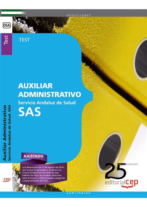 Auxiliar Administrativo Servicio Andaluz De Salud SAS Test By S L