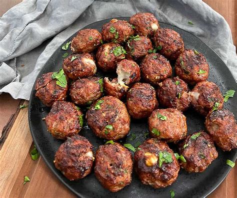 Cheese Stuffed Meatballs Girls Can Grill