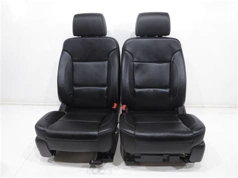 Replacement Gm Chevy Silverado Sierra Oem Leather Front Seats 2014 2015