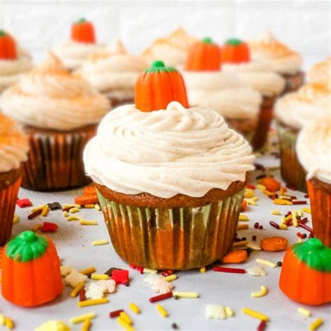 Pumpkin Cupcakes With Cinnamon Cream Cheese Frosting Ranch Style Kitchen