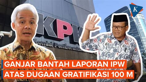 Video Ganjar Bantah Tuduhan Terima Gratifikasi Rp M Yang