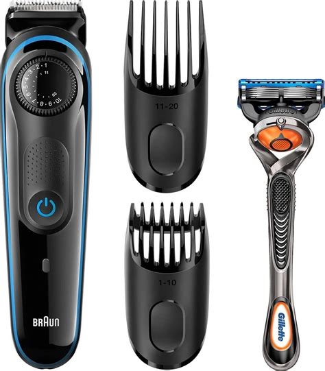 Braun BT3040 Beard Trimmer For Men With 2 Combs And Free Gillette ...