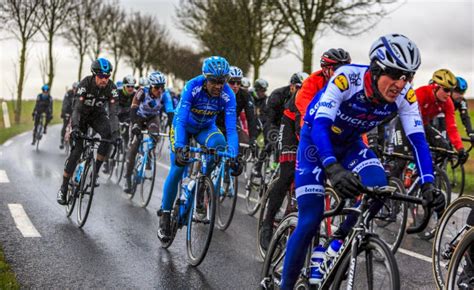 The Peloton Paris Nice 2017 Editorial Image Image Of Teams Asphalt