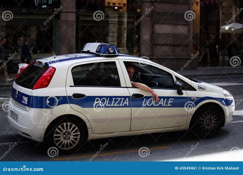 Police car, Italy. editorial photo. Image of official - 43049461