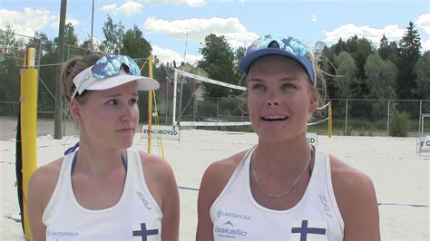 Beach Volleyn MM Kisat Taru Lahti Liukkonen Ja Anniina Parkkinen