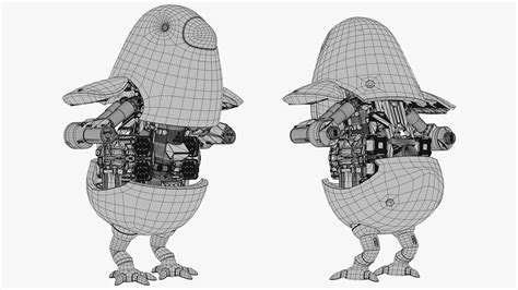 ArtStation - Chicken Robot | Game Assets