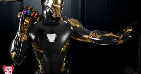 Life Size Iron Man Mark Black Gold Suit Debuts From Beast Kingdom