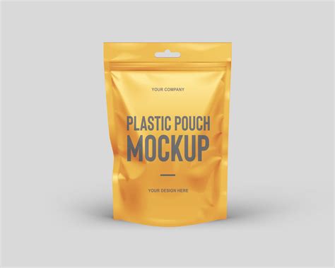 Free Stand Up Plastic Pouch Mockup Free Psd Templates