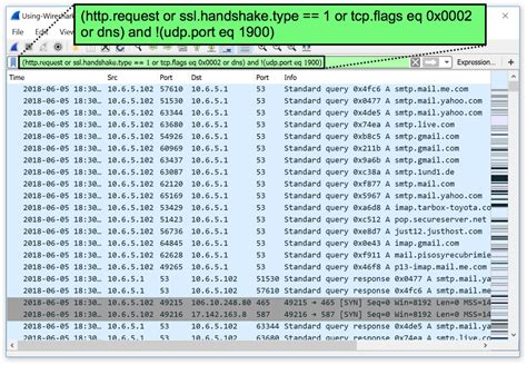 Wireshark Tutorial Display Filter Expressions