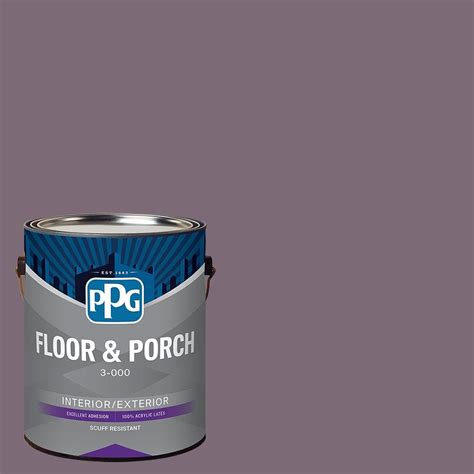 PPG 1 Gal PPG13 19 Purple Dusk Satin Interior Exterior Floor And Porch