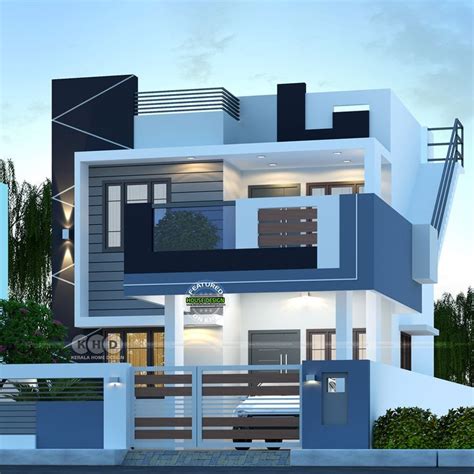 Bedrooms Sq Ft Duplex Modern Home Design Kerala Home Design