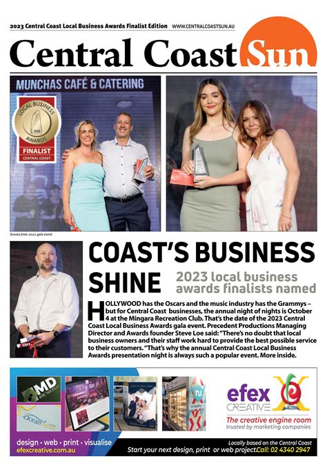 Central Coast Local Business Awards Finalists Edition 2023 By