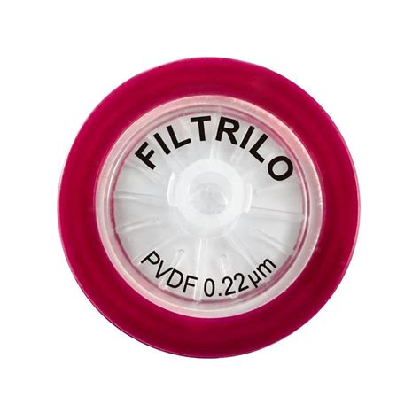 Filtro de seringa Filtrilo membrana em PVDF Hidrofóbico Poro 0