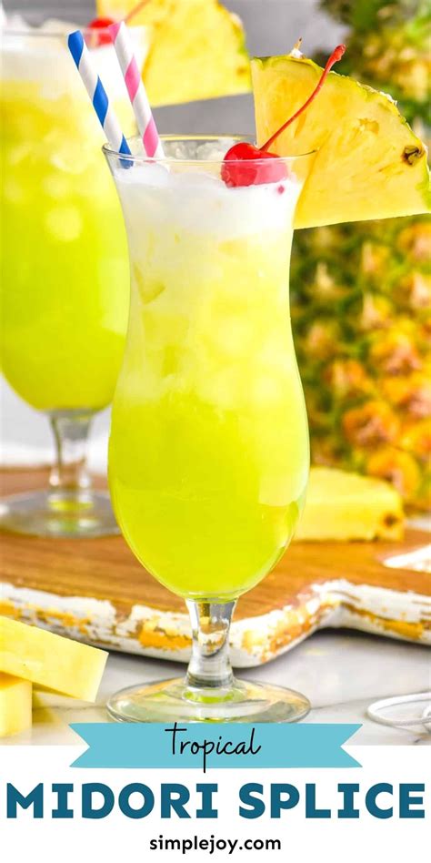 This Midori Splice Cocktail Is The Perfect Tropical Drink Made With