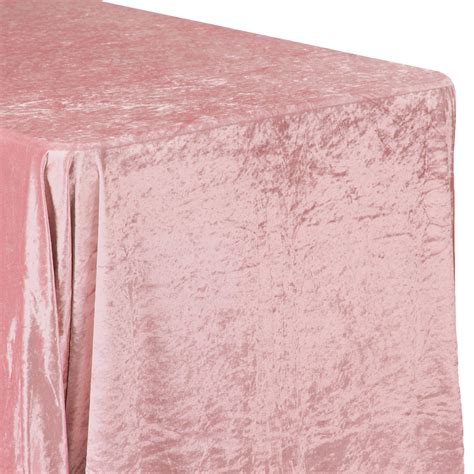 Velvet 90x156 Rectangular Tablecloth Dusty Rosemauve Cv Linens™