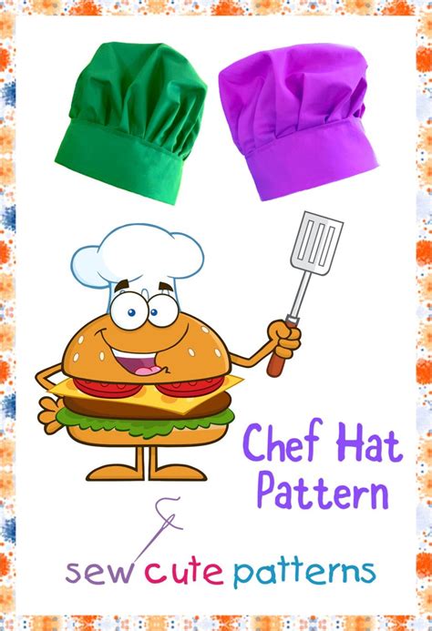 Chef hat sewing pattern Soft Toy Patterns, Hat Patterns To Sew, Stuffed ...