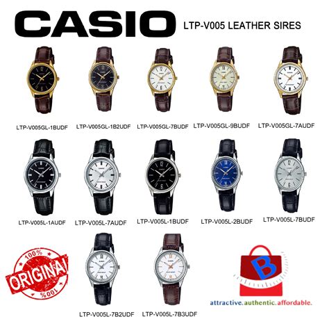 Buy Original Leather Casio Genuine Watch Ltp V Eromman