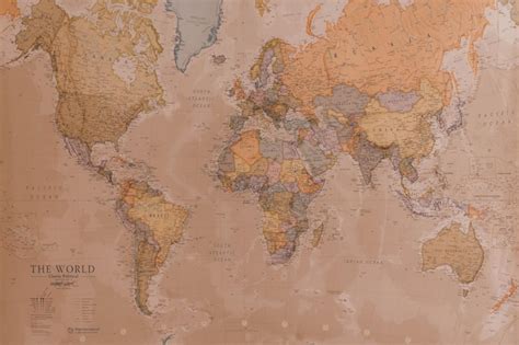 Premium Photo Retro World Map Textured And Vintage